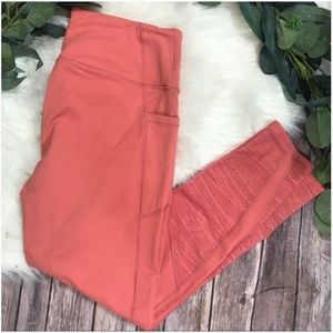 Victoria's Secret Knockout Mesh Pink Leggings